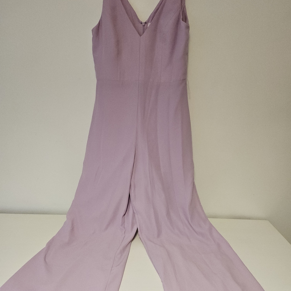Au X Pyramid Chic Lilac Sleeveless Jumpsuit